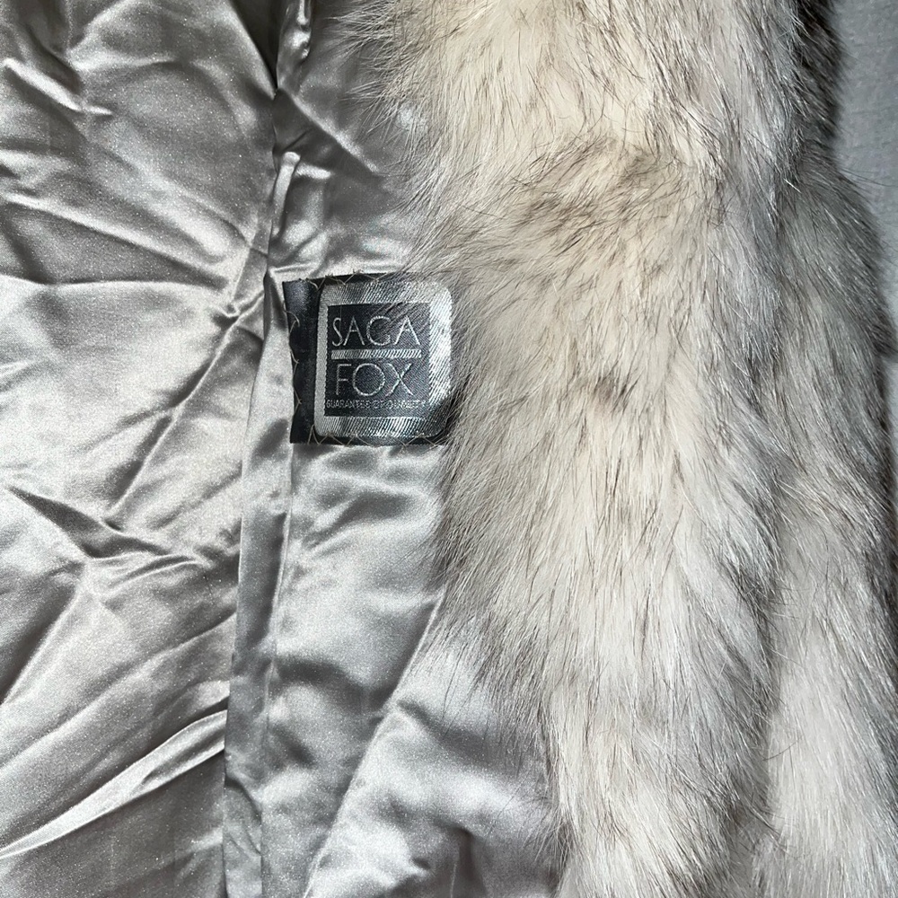 Saga Furs Natural Fox Fur Coat M/10 - Picture 11 of 16